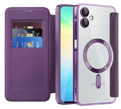Produktbild von Techsuit – SmartMag Book Flip-Hülle für Samsung Galaxy A06 – lila