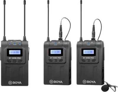 Zdjęcie produktu dla BOYA BY-WM8 Pro-K2, Mikrofon konferencyjny, 70 dB, 0,5%, 16 Ω, 20 kHz, Wielokierunkowy