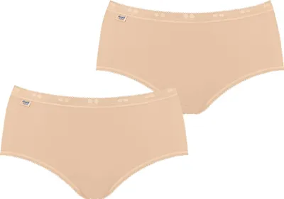 Produktbild von sloggi Damen Midislip 2-Pack Basic+ - BEIGE - Größe 40