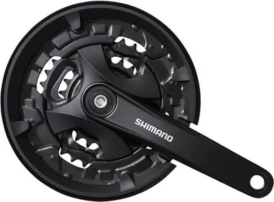 Image de SHIMANO Altus, garniture de manivelle, noir, SH-EFCMT101C002CLB