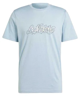 Produktbild von Adidas - "Linear Graphic" T-Shirt für Herren PP2974 (L) (Blau)