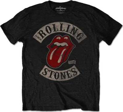 Immagine prodotto di Maglietta nera con la S del tour dei Rolling Stones del 1978