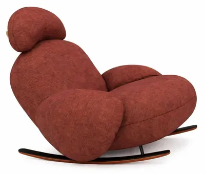 Immagine prodotto di Poltrona a dondolo bianca, design lussuoso, mobili moderni per il soggiorno
