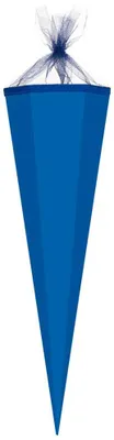Produktbild von große Bastel-Schultüte / Zuckertüte Rohling BLAU ca. 85 cm (Länge) | 6-eckig | Durchmesser ca. 25 cm