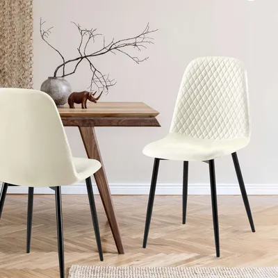 Produktbild von 4er Set Stühle HLO-CP49 Stoff  creme