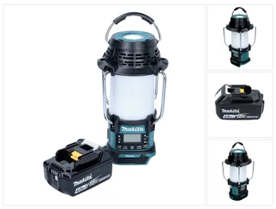 Produktbild von Makita DMR 056 M1 Akku Radio 18 V FM DAB+ mit Laterne 360° Taschenlampe IP65 + 1x Akku 4,0 Ah - ohne Ladegerät