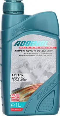 Produktbild von ADDINOL MZ408 SUPER SYNTH, 2-Takt-Motorenöl, vollsynthetisch - 1l