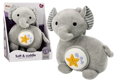 Immagine prodotto di Peluche Elefante Proiettore Dormiente Elefante Grigio Peluche Stelle Melodie