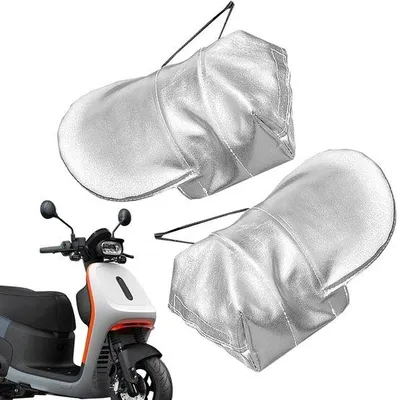 Produktbild von Motorrad Lenkradschutz - Scooter Handgriffe - Sonnenschutz - Wasserdichter Design - 27x16x11cm - Schwarz