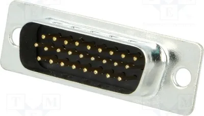 Obrázok produktu pre 1x D-Sub konektor, samica, pre pripojenie vodičov, pin: 26, pripojenie pájkou, kód: 2101-0300-02, typ: D-Sub