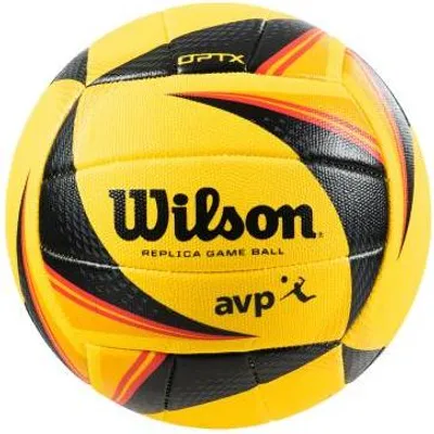 Produktbild von Wilson Volleyball OPTX Replica AVP - gelb schwarz - Beachvolleyball