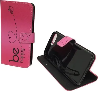Produktbild von Handyhülle Tasche für Handy Apple iPhone 8 Plus Be Happy Pink