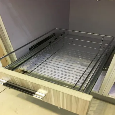 Produktbild von 2x Teleskopschublade für 60cm Schrankbreite,Korbauszug Schrankauszug Küchenschrank Schlafzimmerschränke