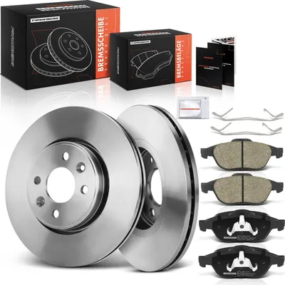 Productafbeelding van Frankberg 2x remschijven 4x remblokken vooras voor Renault Clio III Megane II Coupé-Cabriolet Van Kombi Scénic