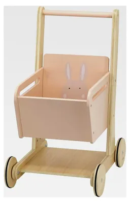 Produktbild von Einkaufswagen aus Holz - Frau Hase