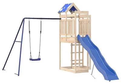 Produktbild von vidaXL Spielturm Massivholz Kiefer