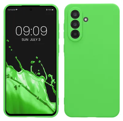 Produktbild von kwmobile Handyhülle für Samsung Galaxy A56 5G Hülle - weiches Handy Silikon Case - Schutzhülle Cover - Limettengrün