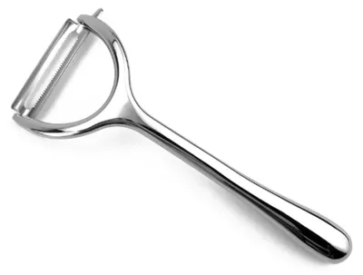 Immagine prodotto di INF Pelapatate Multifunzione Cromato Lucido - Acciaio Inox Frutta e Verdura