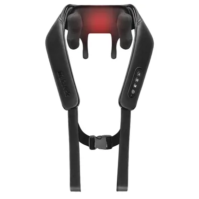 Produktbild von Nekteck Nackenmassagegerät 6D Shiatsu, schwarz, mit Akku Shiatsumassage, mit Wärmefunktion