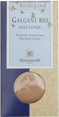 Produktbild von Sonnentor Galgant gemahlen Hildegard  35 g, Pulverförmige Gewürze, 35 g, 248 kcal, 1031 kJ, 1 g, 5,6 g