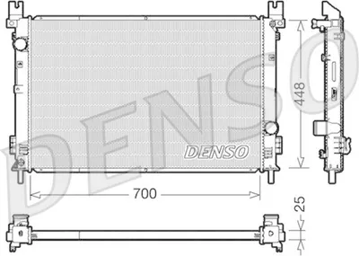Produktbild von DENSO DRM06001 Kühler Wasserkühler Motorkühler für CHRYSLER Pacifica MPV