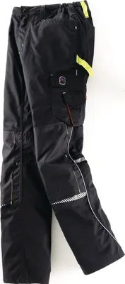 Produktbild von Nohavice do pása Terrax Workwear Gr.54 black/limette TERRAX