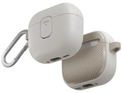 Obrázek produktu pro Etui Uniq Clyde Lock Case Do Airpods 4 - Beżowe