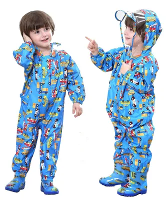 Immagine prodotto di Omgoods - Tuta antipioggia per bambini, con design traspirante e impermeabile