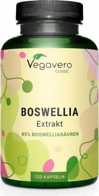Produktbild von Vegavero Boswellia Extrakt | 120 Kapseln | 85 % Boswelliasäuren | vegan