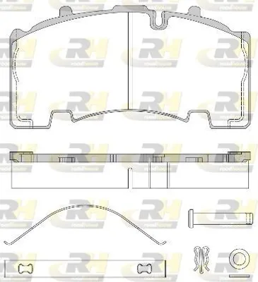 Produktbild von ROADHOUSE Bremsbeläge Satz Hinten Bremsklötze JSX 21555.80