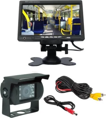 Produktbild von Budget-Rückfahrkit - 7" LCD-Monitor, Rückfahrkamera, 6 Meter Kabel
