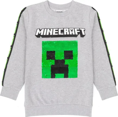 Obrázek produktu pro Minecraft - Mikina pro děti NS6499 (140) (šedá)