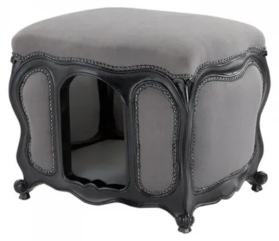 Immagine prodotto di Casetta per cani e gatti Barocco Luxury Grigio/Nero