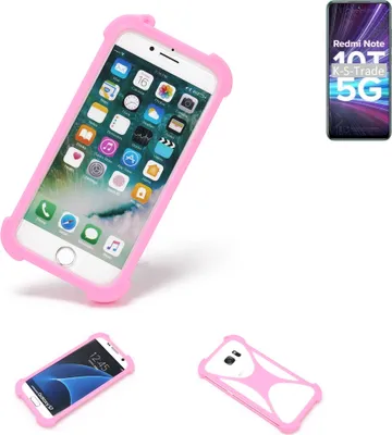 Produktbild von K-S-Trade Handy Hülle kompatibel mit Xiaomi Redmi Note 10T 5G Schutz Hülle Bumper Silikon Schutz Hülle Cover Case Silikoncase Silikonbumper TPU