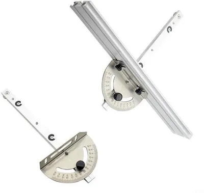 Imagen del producto de Sistema de sierra de mesa de aluminio ajustable - Escuadra angular - Carpintería - 40 x 10 x 4