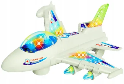 Produktbild von Nicola Toys Düsenflugzeug Leuchtend Fahrend mit Sound