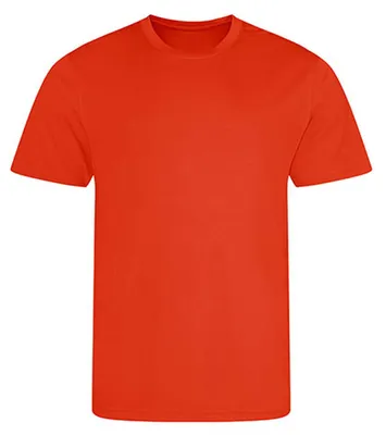 Image de Just Cool JC001 | Cool T-Shirt +WRAP +UV protection solaire 30 - Couleur : Orange Flame - Taille : XXL