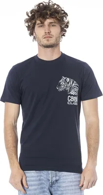 Immagine prodotto di Maglietta Cavalli Class Navy Blue Tiger : Taglia - L Taglia: L