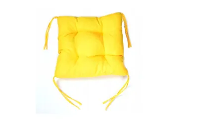 Produktbild von Stuhlkissen, Sitzkissen 40x40 cm mit Bändern Sitzpolster mit Schleifenband, Sitzauflage Auflage, Stuhlauflage, Bequeme, Weichem, für Esszimmer, Küche