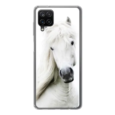 Produktbild von MuchoWow® Handyhülle Schutzhülle Hülle für Samsung Galaxy A12 Pferde - Nutztiere - Mähnen Silikon Softcase Handy Hülle - Bild
