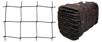 Produktbild von Volierennetz für Hühnerauslauf schwarz Masche 10 cm 5 m x 15 m Stärke: 1,2 mm