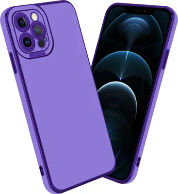 Produktbild von Cadorabo Hülle für Apple iPhone 12 PRO MAX Schutz Hülle in Lila Etui Handyhülle Cover Case TPU Kameraschutz