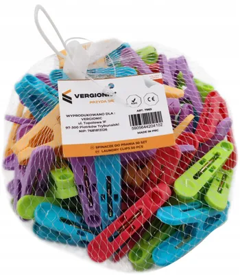 Image de Clips pour linge coloré set de 50pcs