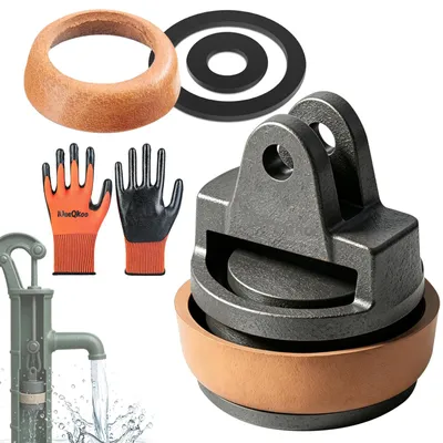 Reservezuiger Typ 75 für Handpumpen, Lederdichtung, 5-teilig