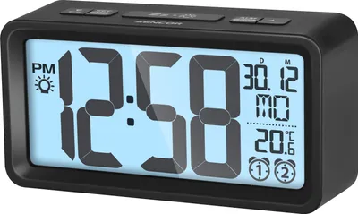 Produktbild von SENCOR SDC 2800 B - Digitálne hodiny s budíkom a teplomerom, funkcia nočného svetla, duálny alarm, vnútorná teplota