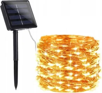 Zdjęcie produktu dla Lampki Ogrodowe Choinkowe Solarne 200 Led Girlanda