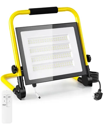 LED-Baustrahler 200 W, 22.000 lm, 6500 K, IP66, mit Fernbedienung