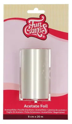Obrázok produktu pre FunCakes acetátová rolka, fólia na ohraničenie torty 20 m x 8 cm