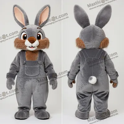 Produktbild von Grauer MASTICOT Plüsch-Kartoon-Waldkaninchen-Maskottchen