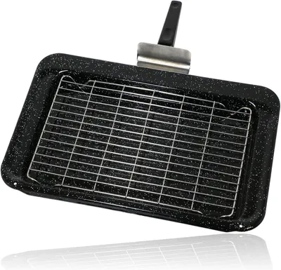 Produktbild von Grillpfanne mit Rost und Griff für Rangemaster Backofen/Herd (445 x 276 mm)